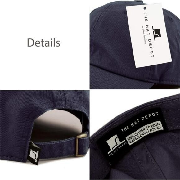 USA Flag Cotton Dad Hat Adjustable Baseball Cap Low Profile Unstructured Cap - Picture 5 of 8